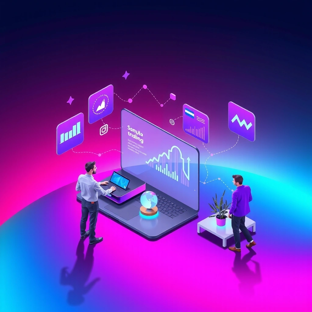 Ilustración de contacto y desarrollo tecnológico